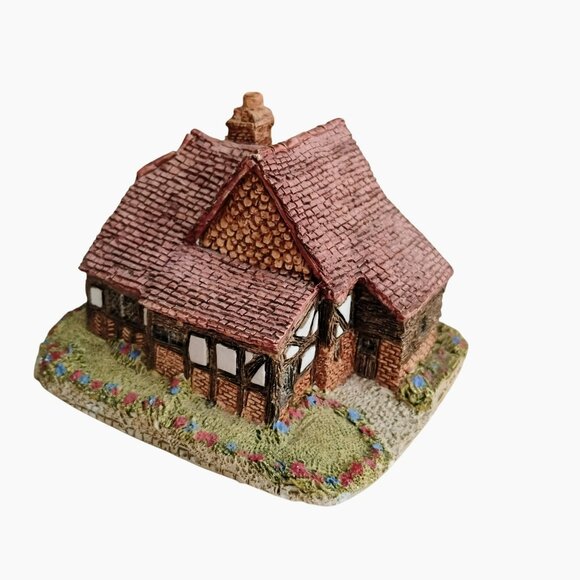 Lilliput Lane Oak Lodge Cottage Figurine, Vintage 1980s Handcrafted English Mini - Picture 7 of 8